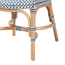Blue White Weaving Bistro Chair | Bali Loom Luciana | Oroatrade.com