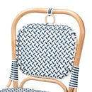 Blue White Weaving Bistro Chair | Bali Loom Luciana | Oroatrade.com