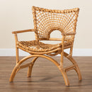 Curved Seat Rattan Accent Chair | Bali Loom Mamba | Oroatrade.com