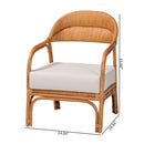 Cushioned Seat Rattan Accent Chair | Bali Loom Marisa | Oroatrade.com