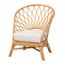 Rattan Sloped Accent Chair | Bali Loom Emmeline | Oroatrade.com