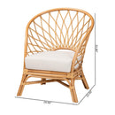 Rattan Sloped Accent Chair | Bali Loom Emmeline | Oroatrade.com