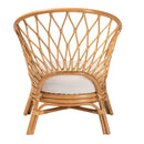Rattan Sloped Accent Chair | Bali Loom Emmeline | Oroatrade.com