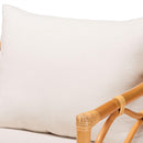 Curved Rattan Padded Accent Chair | Bali Loom Acelynn | Oroatrade.com