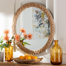 Braided Rope Round Accent Mirror | Bali Loom Shara | Oroatrade.com