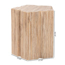 Grasscloth Flower Inspired End Table | Bali Loom Janeth | Oroatrade.com