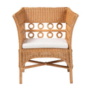Braided Rattan Padded Accent Chair | Bali Loom Oxford | Oroatrade.com