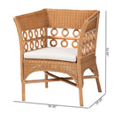 Braided Rattan Padded Accent Chair | Bali Loom Oxford | Oroatrade.com