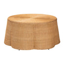 Handwoven Rattan Scalloped Coffee Table | Bali Loom Palm | Oroatrade.com
