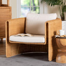 U Shaped Rattan Lounge Armchair | Bali Loom Carina | Oroatrade.com