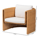 U Shaped Rattan Lounge Armchair | Bali Loom Carina | Oroatrade.com