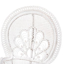 White Rattan Peacock Accent Chair | Bali Loom Ediva | Oroatrade.com