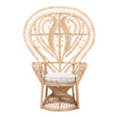 Rattan Indoor/Semi-Outdoor Peacock Accent Chair | Novi Living Fedra