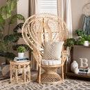 Rattan Indoor/Semi-Outdoor Peacock Accent Chair | Novi Living Fedra