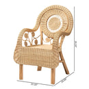 Curled Rattan Detail Accent Chair | Bali Loom Putri | Oroatrade.com