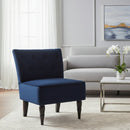 Tufted Blue Velvet Accent Chair | Bali Loom Harmon | Oroatrade.com
