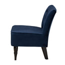 Tufted Blue Velvet Accent Chair | Bali Loom Harmon | Oroatrade.com