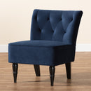 Tufted Blue Velvet Accent Chair | Bali Loom Harmon | Oroatrade.com