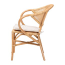 Natural Rattan Framed Dining Chair | Bali Loom Varick | Oroatrade.com