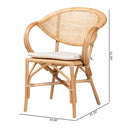 Natural Rattan Framed Dining Chair | Bali Loom Varick | Oroatrade.com