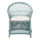 Braided Rattan Bohemian Accent Armchair | Bali Loom Casilda | Oroatrade.com