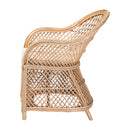 Braided Rattan Bohemian Accent Armchair | Bali Loom Casilda | Oroatrade.com