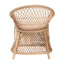 Braided Rattan Bohemian Accent Armchair | Bali Loom Casilda | Oroatrade.com
