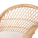 Braided Rattan Bohemian Accent Armchair | Bali Loom Casilda | Oroatrade.com