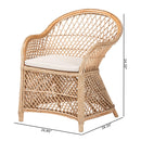 Braided Rattan Bohemian Accent Armchair | Bali Loom Casilda | Oroatrade.com