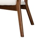 Walnut Framed Curve Accent Chairs 2 | Bali Loom Baron | Oroatrade.com