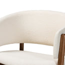 Walnut Framed Curve Accent Chairs 2 | Bali Loom Baron | Oroatrade.com