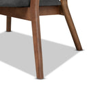 Walnut Framed Curve Accent Chairs 2 | Bali Loom Baron | Oroatrade.com