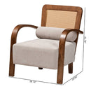 Gray Padded Japandi Lounge Chair | Bali Loom Sage | Oroatrade.com