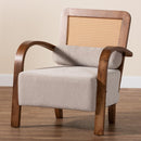 Gray Padded Japandi Lounge Chair | Bali Loom Sage | Oroatrade.com