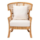 Lattice Rattan Wingback Lounge Chair | Bali Loom Regina | Oroatrade.com