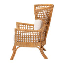 Lattice Rattan Wingback Lounge Chair | Bali Loom Regina | Oroatrade.com