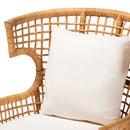 Lattice Rattan Wingback Lounge Chair | Bali Loom Regina | Oroatrade.com