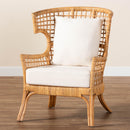 Lattice Rattan Wingback Lounge Chair | Bali Loom Regina | Oroatrade.com