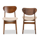 Padded Seat Wooden Dining Chairs (2) | Bali Loom Katya