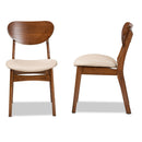 Padded Seat Wooden Dining Chairs (2) | Bali Loom Katya