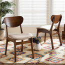 Padded Seat Wooden Dining Chairs (2) | Bali Loom Katya