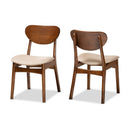 Padded Seat Wooden Dining Chairs (2) | Bali Loom Katya