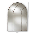 Silver Arched Window Accent Mirror | Bali Loom Tova | Oroatrade.com