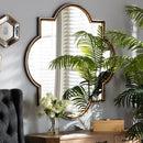 Bronze Quatrefoil Accent Wall Mirror | Bali Loom Tiana | Oroatrade.com