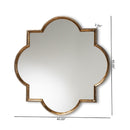 Bronze Quatrefoil Accent Wall Mirror | Bali Loom Tiana | Oroatrade.com
