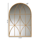 Gold Arched Accent Wall Mirror | Bali Loom Celerina | Oroatrade.com