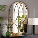 Gold Arched Accent Wall Mirror | Bali Loom Celerina | Oroatrade.com
