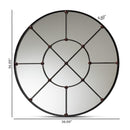 Metal Framed Round Wall Mirror | Bali Loom Ohara | Oroatrade.com