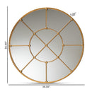 Metal Framed Round Wall Mirror | Bali Loom Ohara | Oroatrade.com