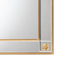 Rectangular Gold Accent Wall Mirror | Bali Loom Iara | Oroatrade.com